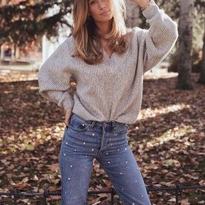 H&M embellished mom jeans , vintage fit